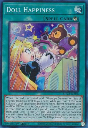 Doll Happiness (Super Rare) (MP23-EN056) - 25th Anniversary Tin: Dueling Heroes Mega Pack 1st Edition