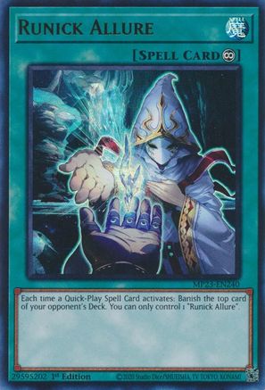 Runick Allure (Ultra Rare) (MP23-EN240) - 25th Anniversary Tin: Dueling Heroes Mega Pack 1st Edition