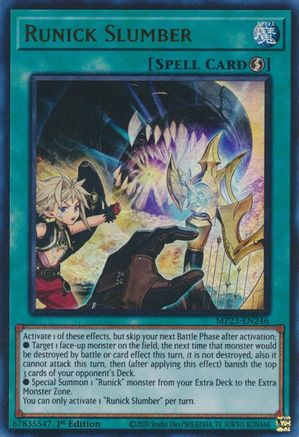Runick Slumber (Ultra Rare) (MP23-EN246) - 25th Anniversary Tin: Dueling Heroes Mega Pack 1st Edition