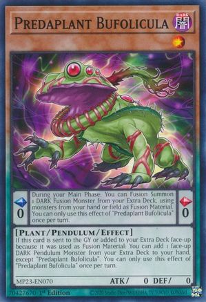 Predaplant Bufolicula (Common) (MP23-EN070) - 25th Anniversary Tin: Dueling Heroes Mega Pack 1st Edition
