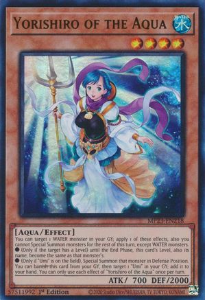Yorishiro of the Aqua (Ultra Rare) (MP23-EN218) - 25th Anniversary Tin: Dueling Heroes Mega Pack 1st Edition