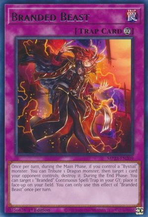 Branded Beast (Rare) (MP23-EN209) - 25th Anniversary Tin: Dueling Heroes Mega Pack 1st Edition