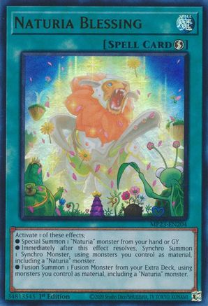 Naturia Blessing (Ultra Rare) (MP23-EN204) - 25th Anniversary Tin: Dueling Heroes Mega Pack 1st Edition