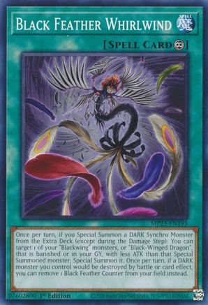Black Feather Whirlwind (Common) (MP23-EN195) - 25th Anniversary Tin: Dueling Heroes Mega Pack 1st Edition