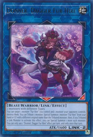 Donner, Dagger Fur Hire (Rare) (MP23-EN192) - 25th Anniversary Tin: Dueling Heroes Mega Pack 1st Edition