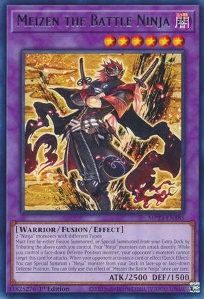 Meizen the Battle Ninja (Rare) (MP23-EN185) - 25th Anniversary Tin: Dueling Heroes Mega Pack 1st Edition