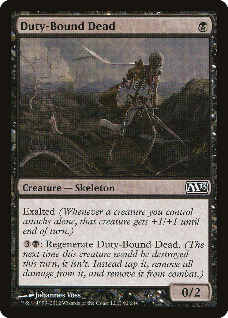 Duty-Bound Dead (M13-092) [Magic 2013] Foil
