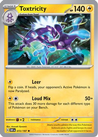 Toxtricity (072/197) [Deck Exclusives] - Rare