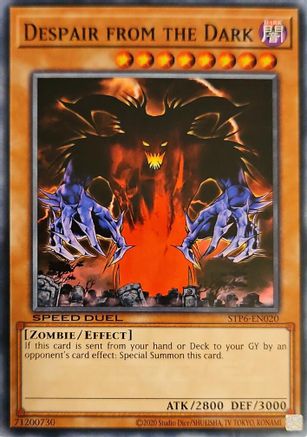 Despair from the Dark (Common) (STP6-EN020) - Speed Duel: Tournament Pack 6 Unlimited
