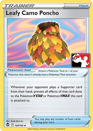 Leafy Camo Poncho (160/195) [Prize Pack Series Cards] - Uncommon