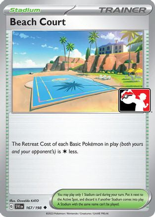 Beach Court (167/198) [Prize Pack Series Cards] Holofoil - Uncommon