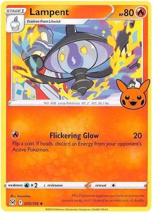 Lampent (025/196) [Trick or Trade BOOster Bundle 2023] - Uncommon