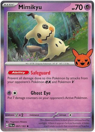 Mimikyu (097/193) [Trick or Trade BOOster Bundle 2023] - Holo Rare