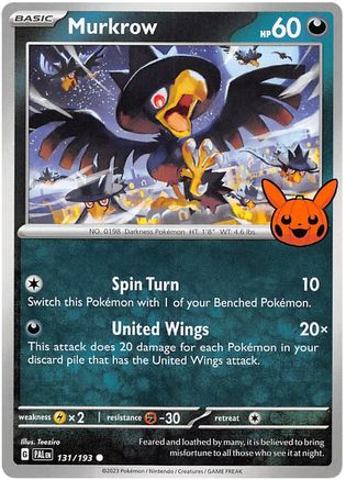 Murkrow (131/193) [Trick or Trade BOOster Bundle 2023] - Common