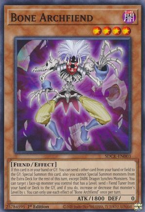 Bone Archfiend (Common) (SDCK-EN003) - Structure Deck: The Crimson King 1st Edition