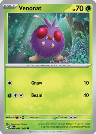 Venonat (048/165) [SV Scarlet & Violet 151] Reverse Holofoil - Common