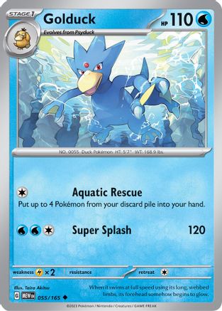 Golduck (055/165) [SV Scarlet & Violet 151] Reverse Holofoil - Uncommon