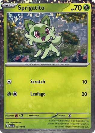 Sprigatito (001/015) [McDonalds Promos 2023] Holofoil - Promo