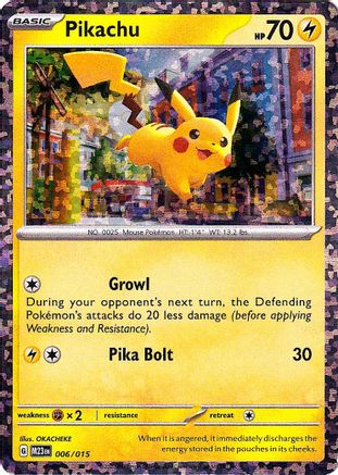 Pikachu (006/015) [McDonalds Promos 2023] Holofoil - Promo