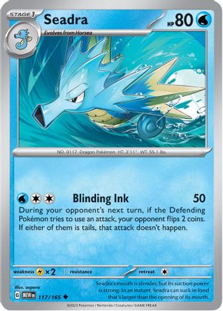 Seadra (117/165) [SV Scarlet & Violet 151] Reverse Holofoil - Uncommon