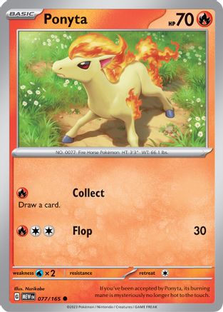 Ponyta (077/165) [SV Scarlet & Violet 151] Reverse Holofoil - Common