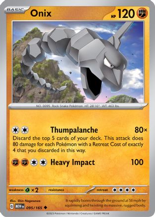 Onix (095/165) [SV Scarlet & Violet 151] - Uncommon