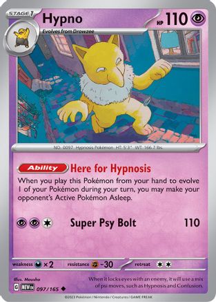 Hypno (097/165) [SV Scarlet & Violet 151] - Uncommon