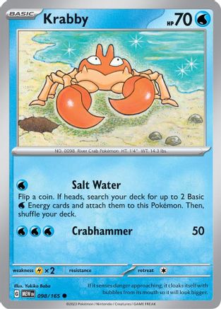 Krabby (098/165) [SV Scarlet & Violet 151] - Common
