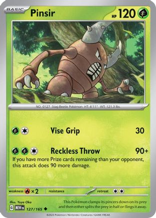 Pinsir (127/165) [SV Scarlet & Violet 151] Reverse Holofoil - Uncommon