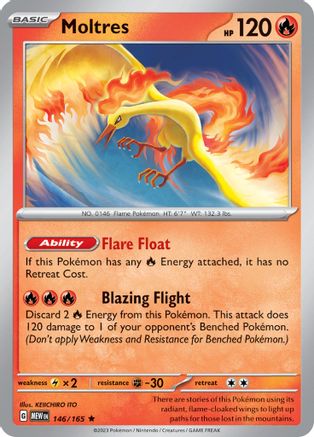 Moltres (146/165) [SV Scarlet & Violet 151] Holofoil - Rare