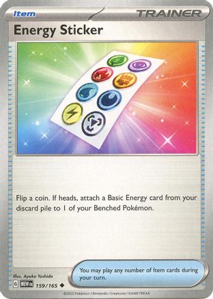 Energy Sticker (159/165) [SV Scarlet & Violet 151] Reverse Holofoil - Uncommon