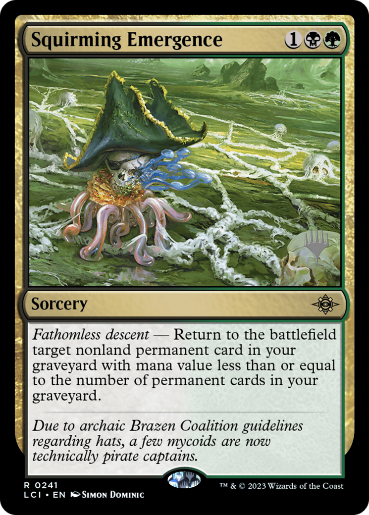Squirming Emergence (PPLCI-241) [Promo Pack: The Lost Caverns of Ixalan Promos] Foil