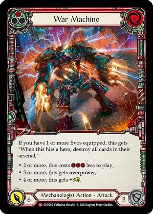 War Machine (EVO056) - Bright Lights Rainbow Foil