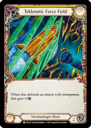 Teklonetic Force Field (Yellow) (EVO232) - Bright Lights