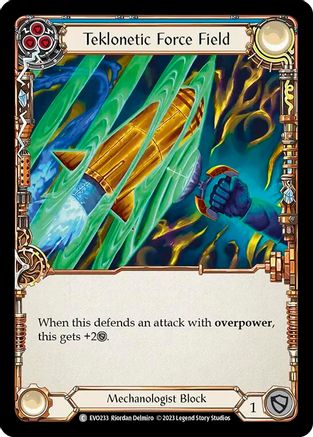 Teklonetic Force Field (Blue) (EVO233) - Bright Lights Rainbow Foil