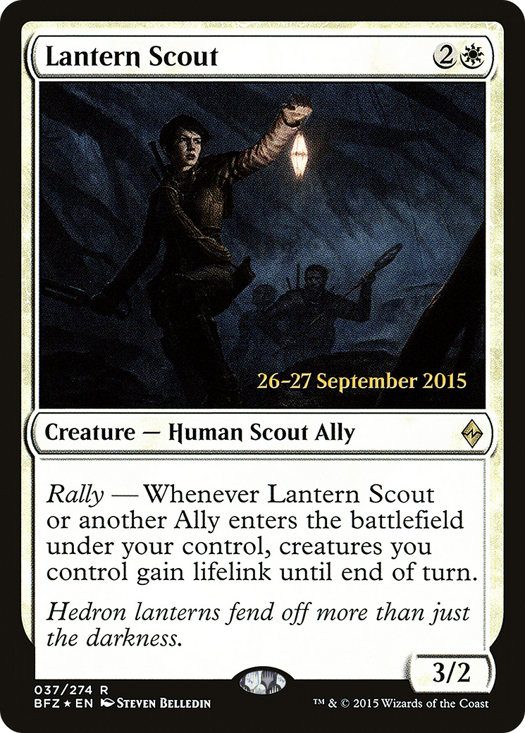 Lantern Scout (PRE-037) [Battle for Zendikar Promos] Foil