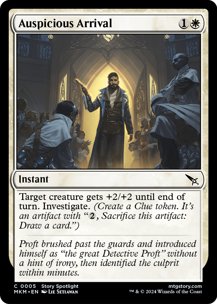 Auspicious Arrival - Foil [Murders at Karlov Manor]
