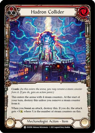 Hadron Collider (Red) (EVO090) - Bright Lights Rainbow Foil