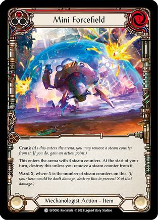 Mini Forcefield (Red) (EVO093) - Bright Lights Rainbow Foil