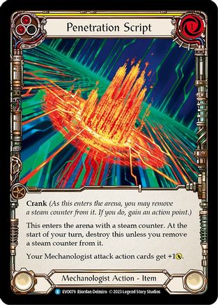 Penetration Script (EVO079) - Bright Lights Rainbow Foil