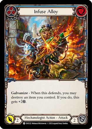 Infuse Alloy (Blue) (EVO122) - Bright Lights Rainbow Foil