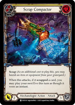 Scrap Compactor (Yellow) (EVO130) - Bright Lights Rainbow Foil