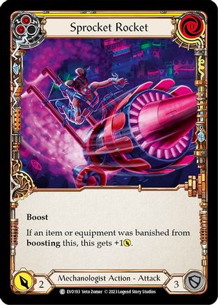Sprocket Rocket (Yellow) (EVO193) - Bright Lights Rainbow Foil