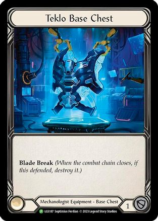 Teklo Base Chest - LGS187 (LGS187) - Flesh and Blood: Promo Cards Cold Foil