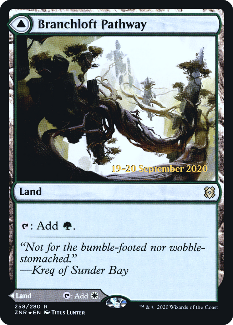 Branchloft Pathway (PRE-258) [Zendikar Rising Promos] Foil