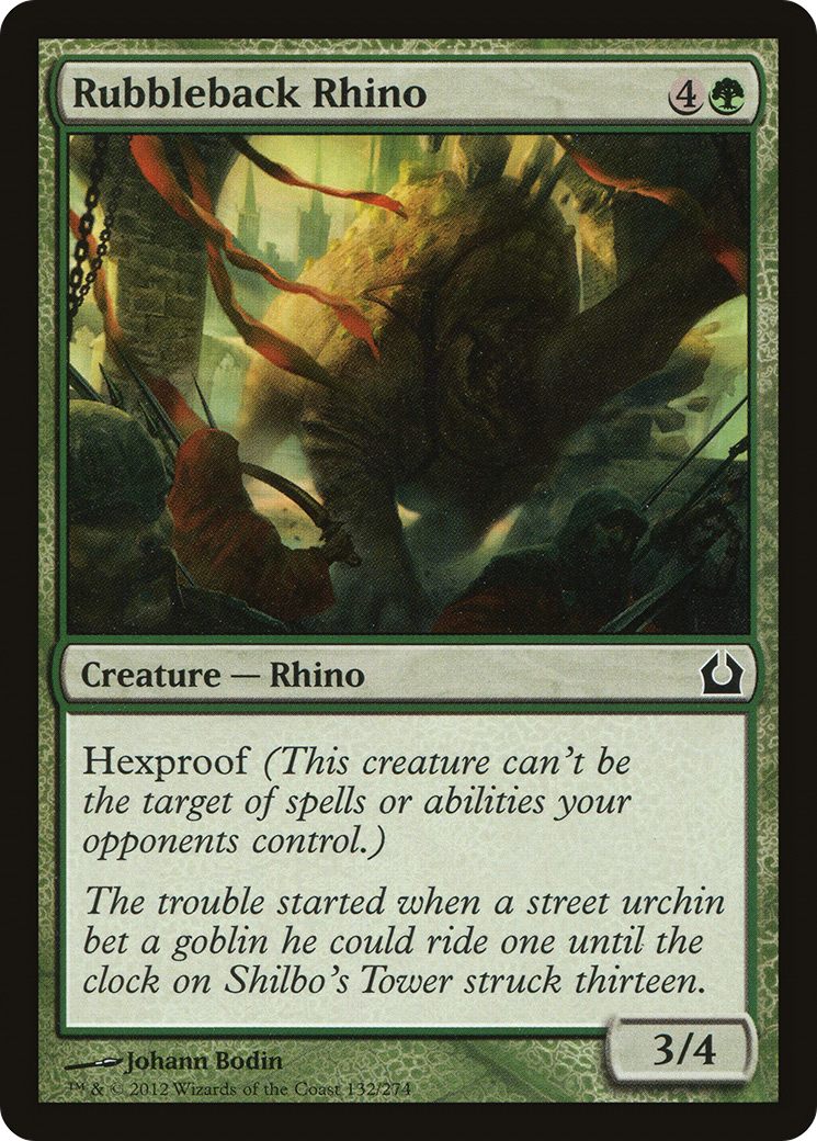 Rubbleback Rhino (RTR-132) [Return to Ravnica]