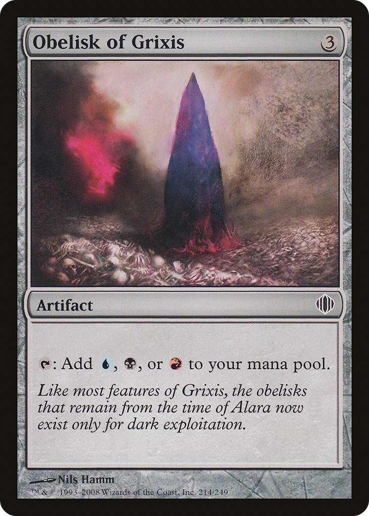 Obelisk of Grixis (ALA-214) [Shards of Alara] Foil