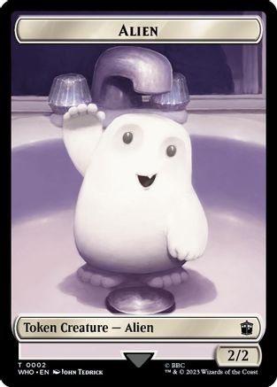 Alien // Mark of the Rani Double-Sided Token (WHO-2 // 15) [Universes Beyond: Doctor Who] Foil