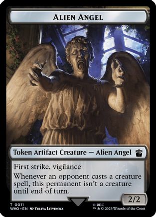 Alien Angel // Food (0027) Double-Sided Token (WHO-11 // 27) [Universes Beyond: Doctor Who] Foil