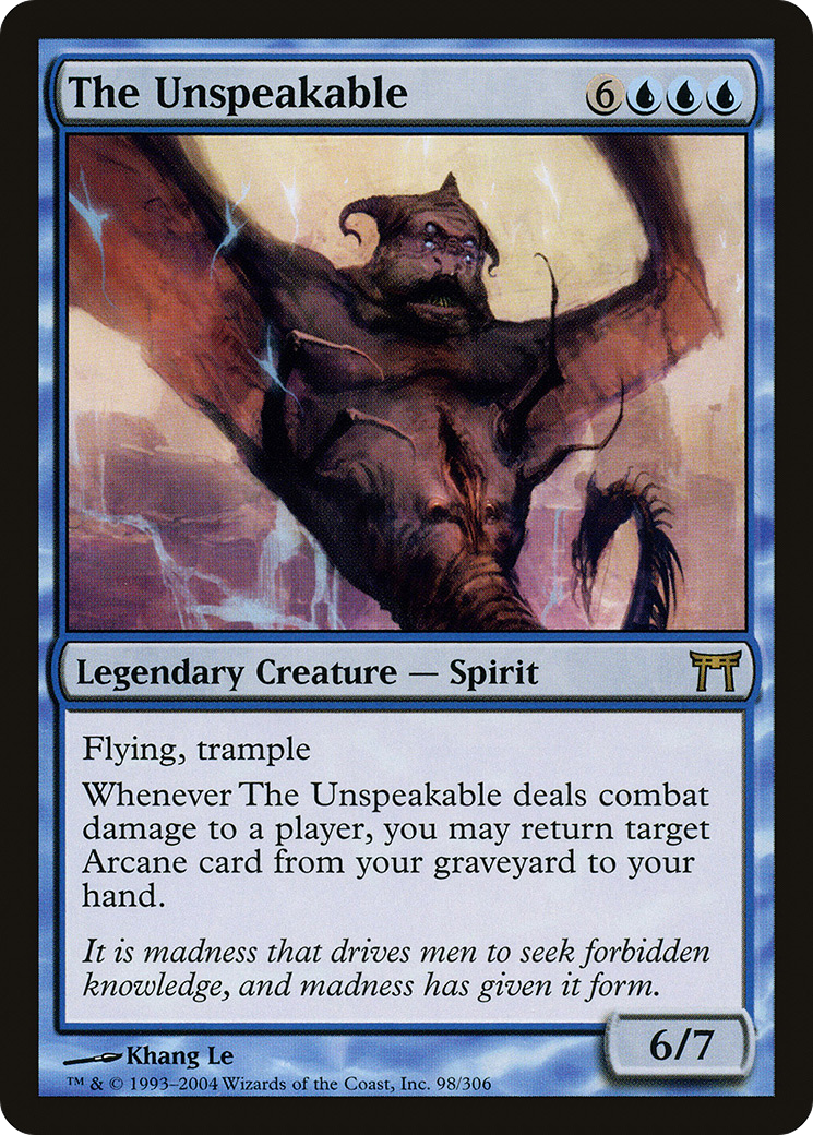 The Unspeakable (CHK-098) [Champions of Kamigawa] Foil